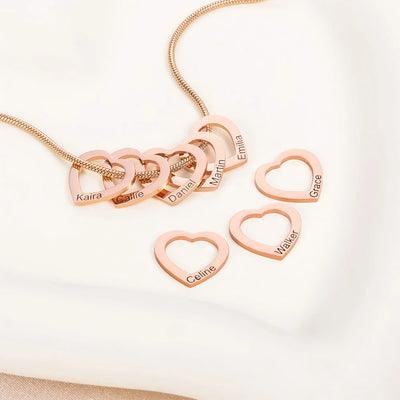 Hart Namen Ketting Dames