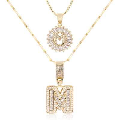 Dubbele Initialen Ketting Set Dames