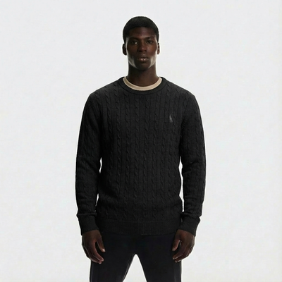 Heren Kabeltrui Katoen | Ronde Hals