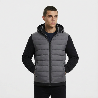 Heren Pufferjas Softshell Met Capuchon