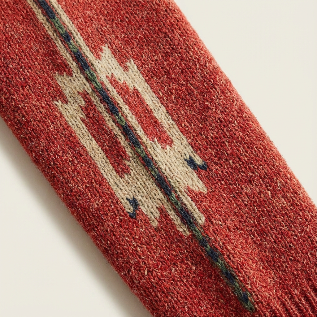 Heren Gebreid Jacquard Vest | Knoopsluiting