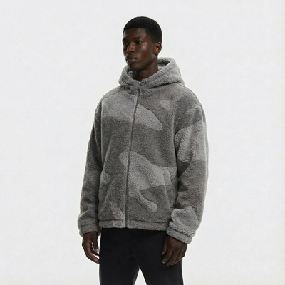 Heren Jack met Capuchon | Ritssluiting