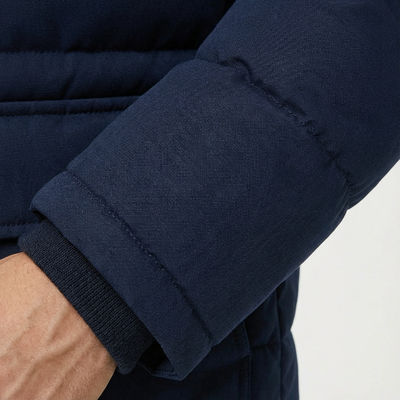 Heren Parka Winter Met Capuchon | Ritssluiting