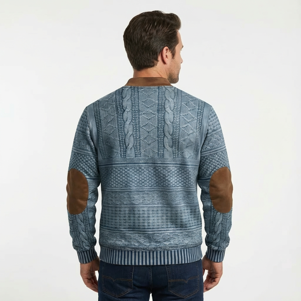 Heren Trui met Rits | Gebreid