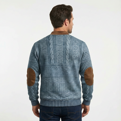 Heren Trui met Rits | Gebreid