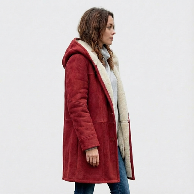 Dames Winterjas met Capuchon | Knoopsluiting