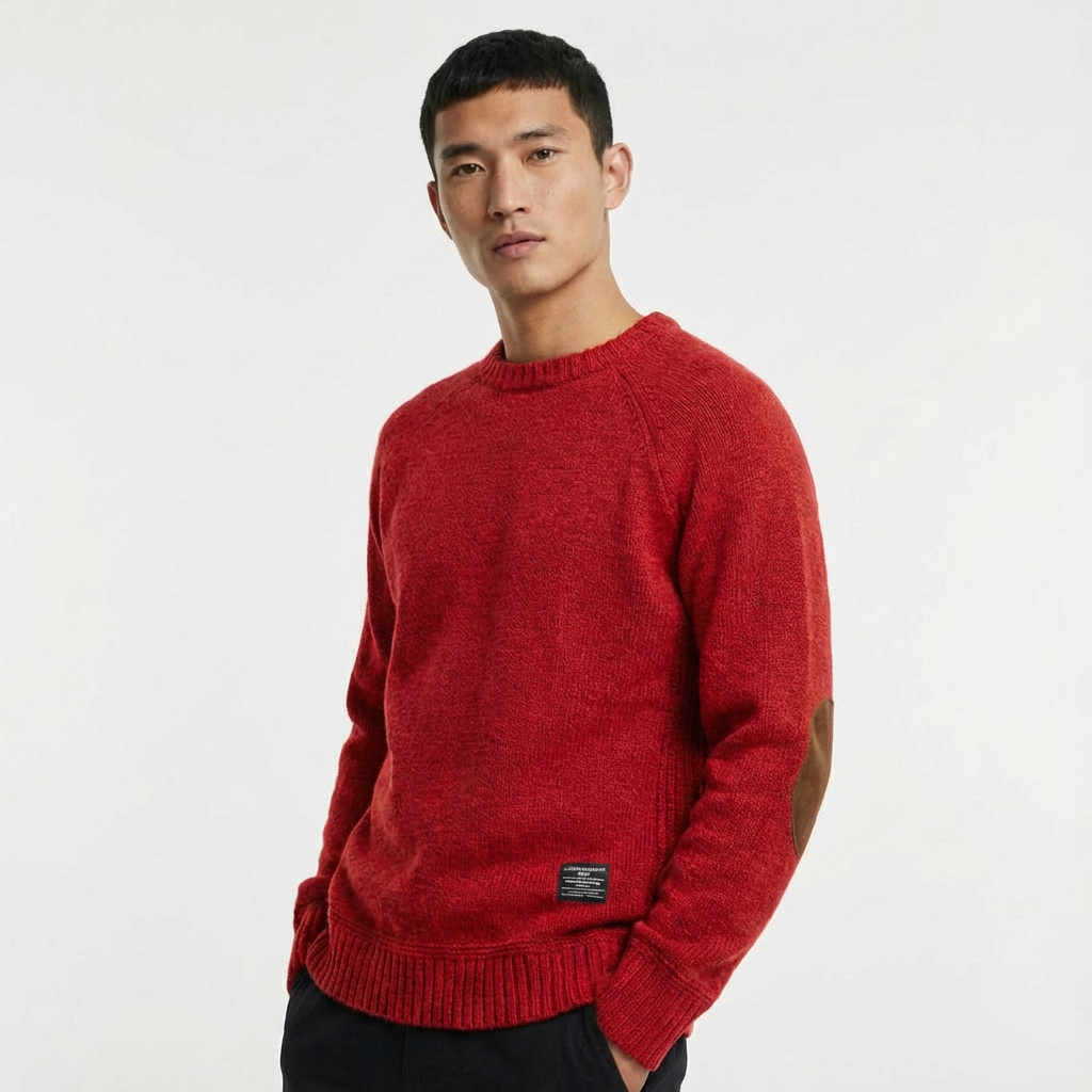 Heren Trui met Elleboogstukken