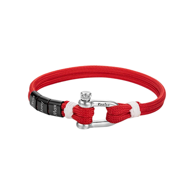 Gepersonaliseerde Nautische Namen Herenarmband