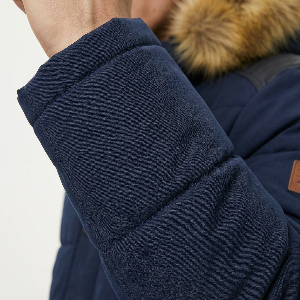 Heren Parka Winter Met Capuchon | Ritssluiting