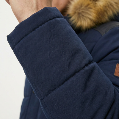 Heren Parka Winter Met Capuchon | Ritssluiting