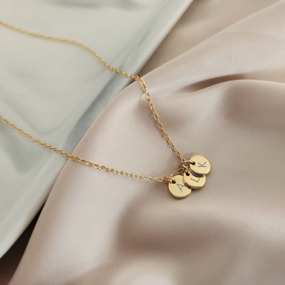 Familie Initiaal Disc Ketting