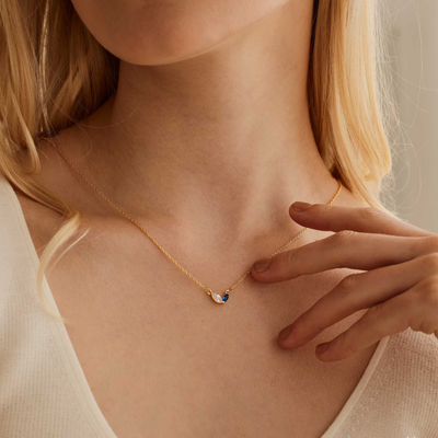 Moeder & Dochter Geboortesteen Ketting