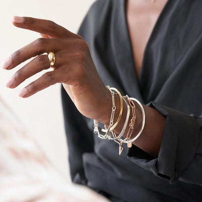 Gepersonaliseerde Namen Paperclip Armband