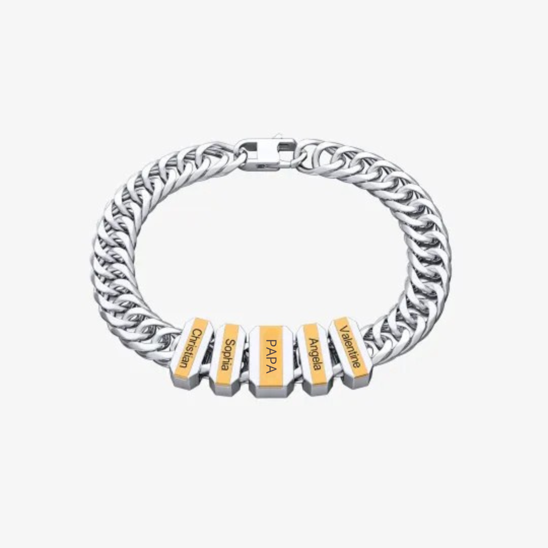 Heren Gepersonaliseerde Cuban Link Namen Armband