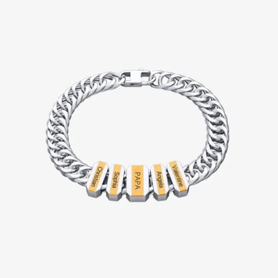 Heren Gepersonaliseerde Cuban Link Namen Armband