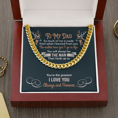 Vaderdag Ketting voor Papa - Roestvrijstalen Panzerketting