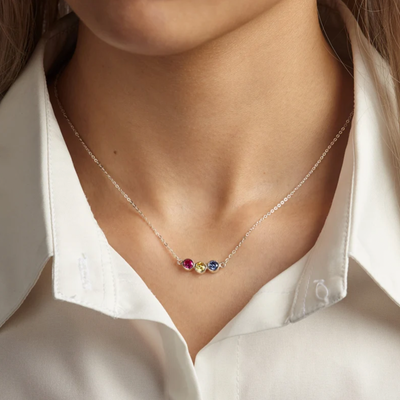 Geboortesteen ketting