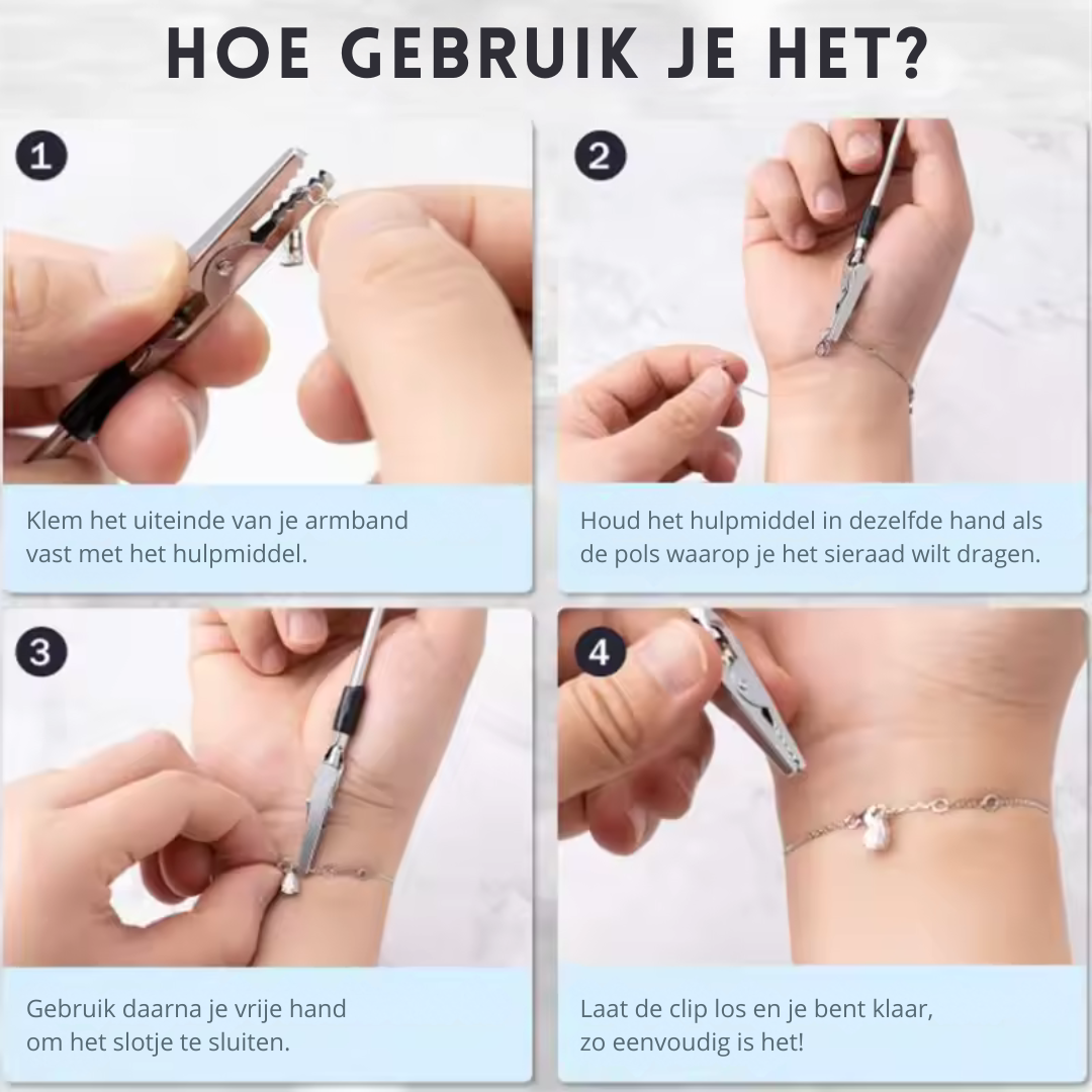 Armband bevestigingshulptool