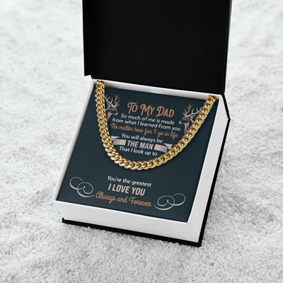 Vaderdag Ketting voor Papa - Roestvrijstalen Panzerketting
