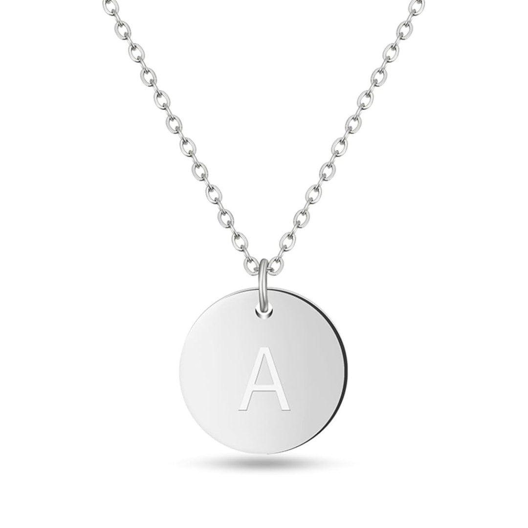 Familie Initiaal Disc Ketting
