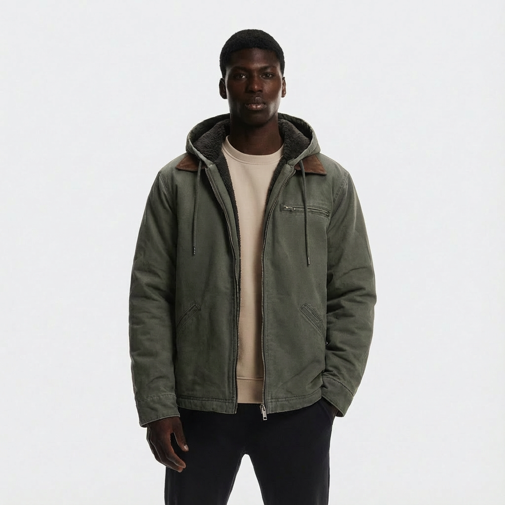 Heren Werkjas met Capuchon | Gevoerd