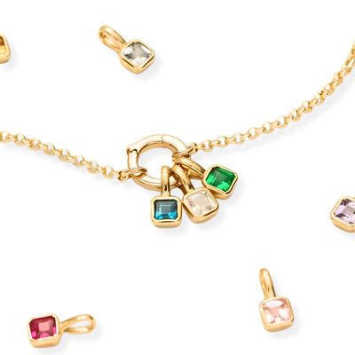 Geboortesteen Bedel Ketting