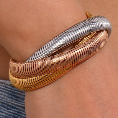 Trio Chunky Wikkel Armband Dames