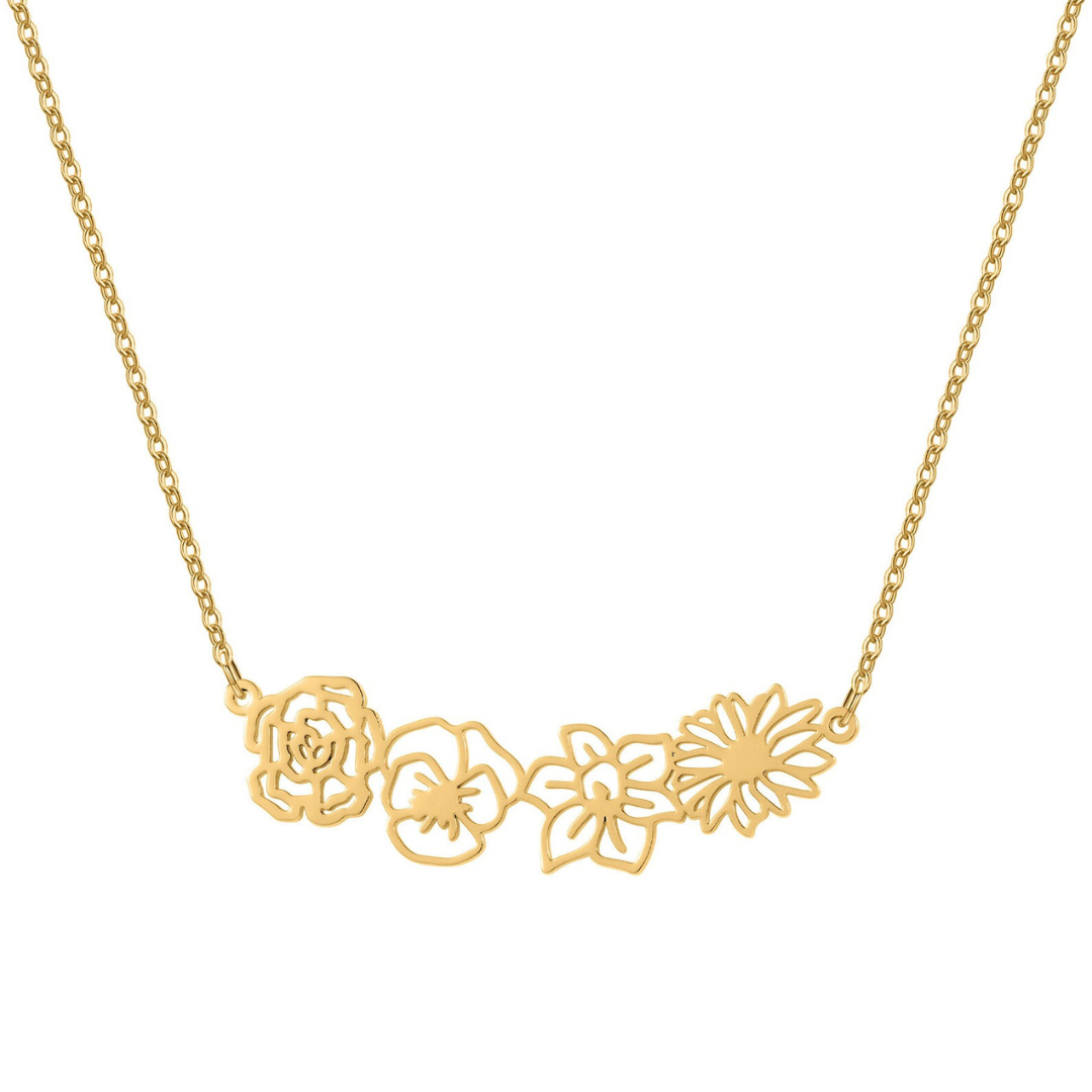 Gepersonaliseerde Geboortebloem Ketting II
