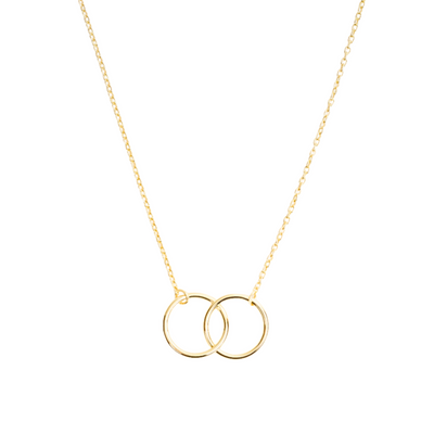 Minimalistische Gouden Ringen Ketting Dames