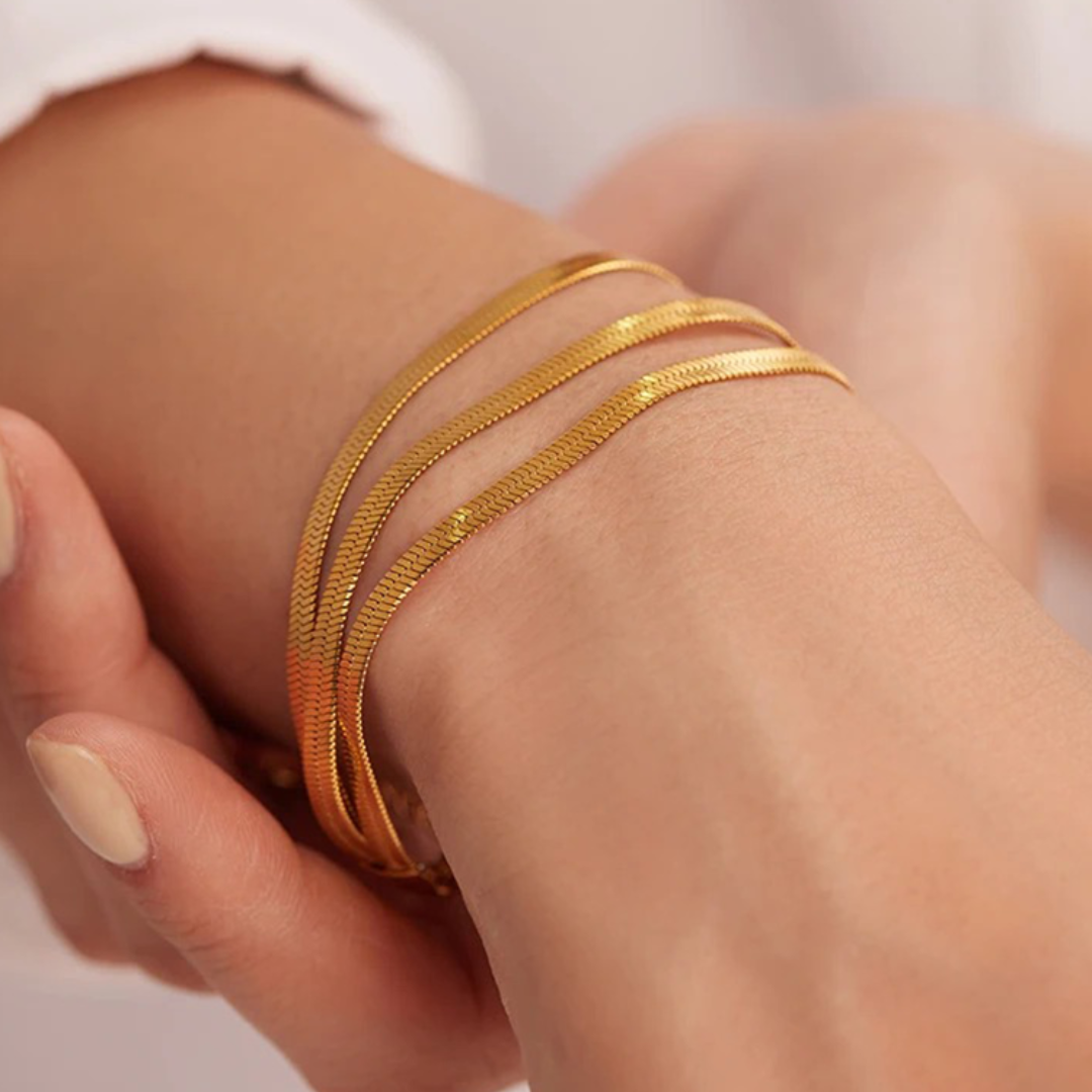 Verstelbare Multi-Lagen Herringbone Armband