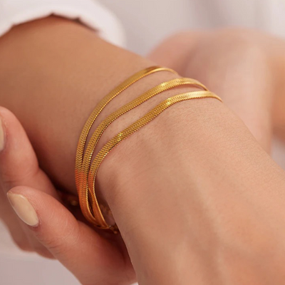Verstelbare Multi-Lagen Herringbone Armband