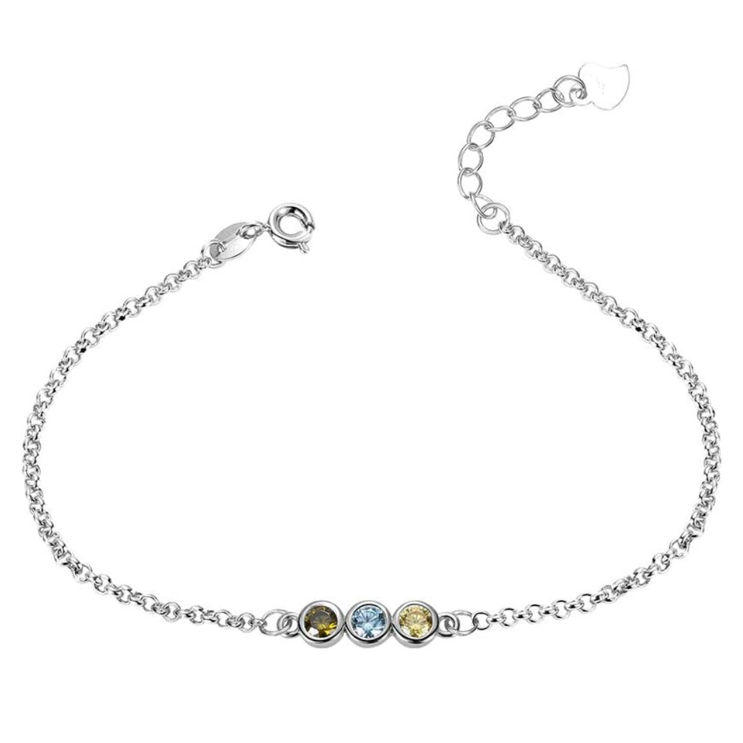 Gepersonaliseerde Geboortesteen Armband