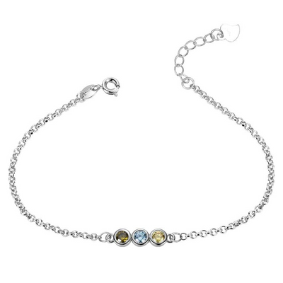 Gepersonaliseerde Geboortesteen Armband