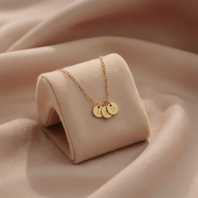 Familie Initiaal Disc Ketting