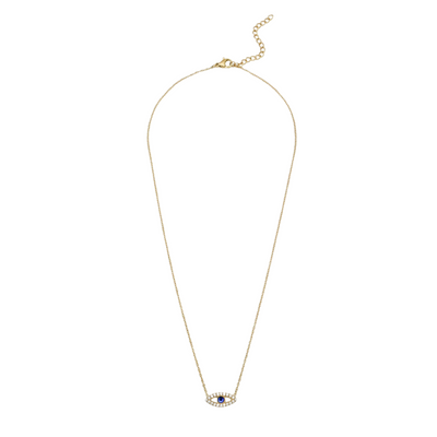 Minimalistische evil eye ketting  Dames