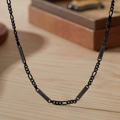 Heren Gegraveerde Naamketting