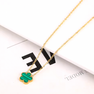 Gepersonaliseerde Gouden Bloemen Hanger Ketting Dames