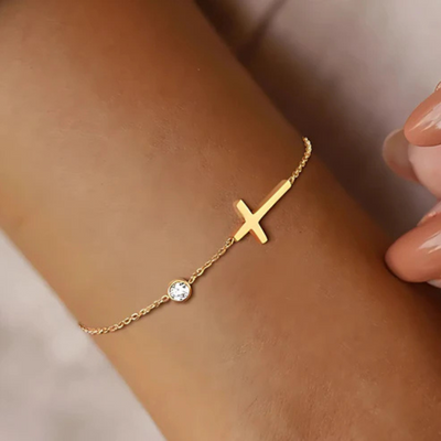 Kruis Geboortesteen Armband