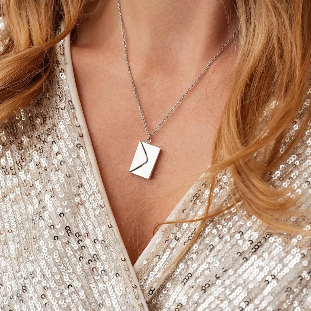 Liefdesbrief Medaillon Ketting Dames