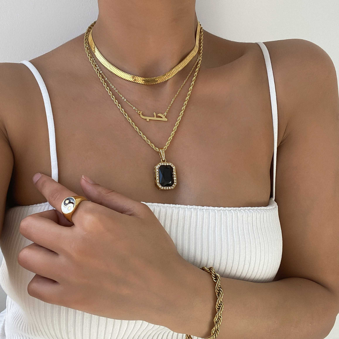 Goud-Zilver Statement Slangenketting Dames