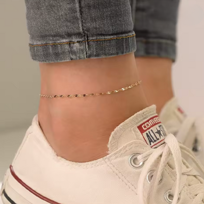 Minimalistische Enkelband Goud Dames
