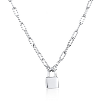 Minimalistische Slot Schakelketting Dames