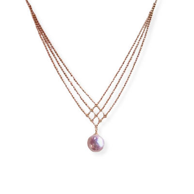 Gouden Lagelaags Parelketting Dames