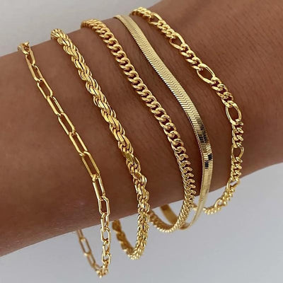 Klassieke Armbanden Stack - Set van 5