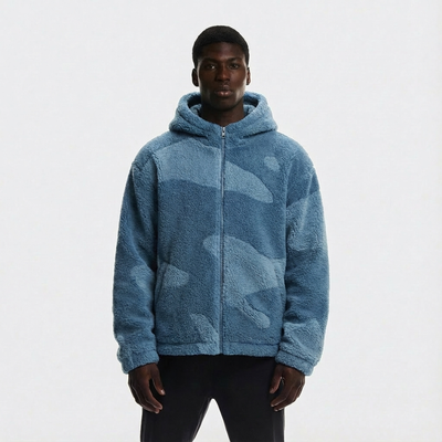 Heren Jack met Capuchon | Ritssluiting