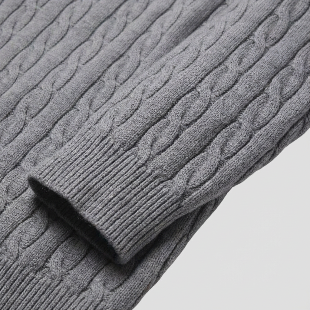 Heren Kabeltrui Katoen | Ronde Hals