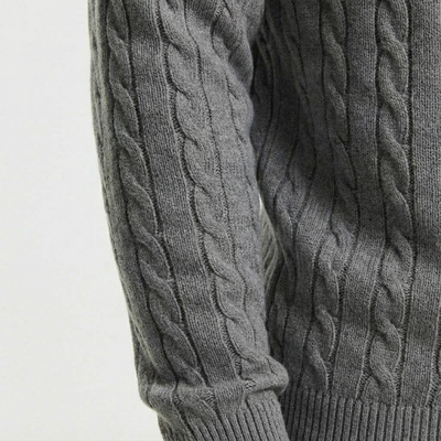 Heren Kabeltrui Katoen | Ronde Hals