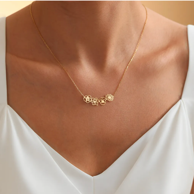 Gepersonaliseerde Geboortebloem Ketting II