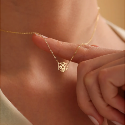 Gepersonaliseerde Geboortebloem Ketting II