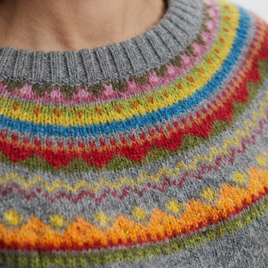 Dames Trui Geribd | Ronde Hals